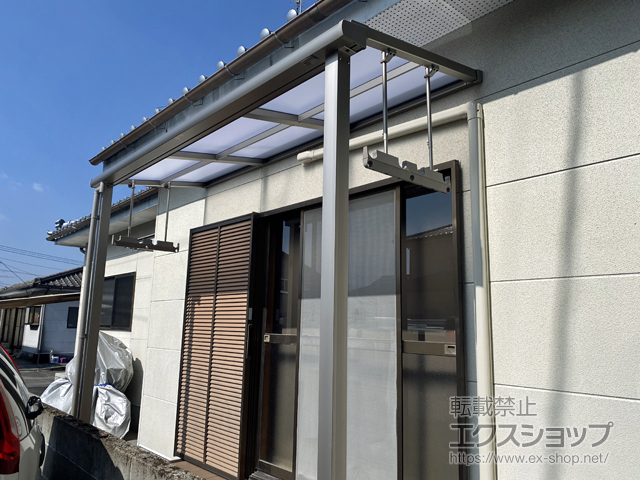 宮崎県小林市ののテラス屋根 スピーネ F型 テラスタイプ 単体 積雪〜20cm対応 施工例