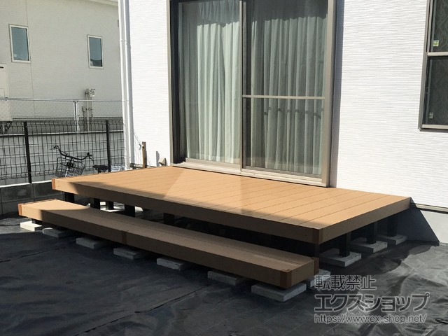 千葉県野田市ののウッドデッキ リウッドデッキ 200 施工例