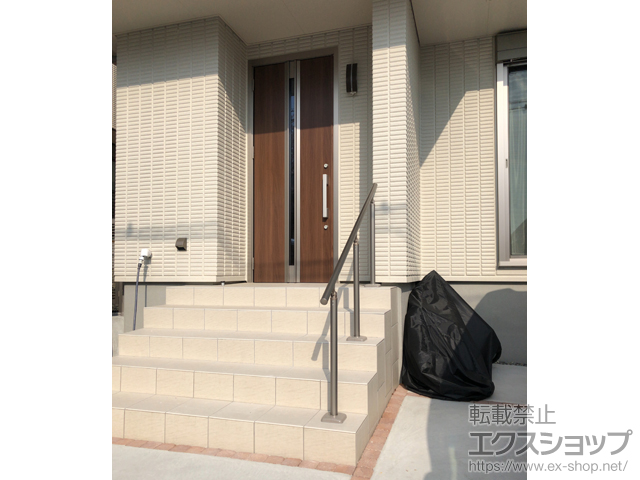 大阪府堺市のの手すり 歩行者用補助手すり UD手すり 施工例