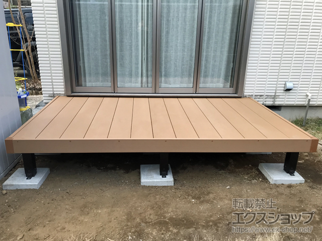 東京都小平市ののウッドデッキ リウッドデッキ 200 施工例