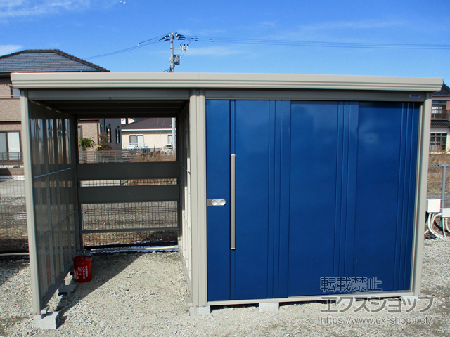 宮城県名取市のの物置・屋外倉庫 Mr.ストックマン プラスアルファ 一般型 3715×2622×2110（TP-3726） TP-3726-DB 施工例