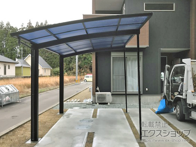 鹿児島県薩摩川内市ののカーポート プレシオスポート 積雪〜20cm対応 施工例