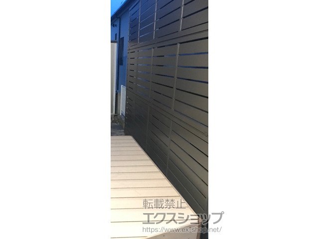 神奈川県横須賀市ののフェンス・柵 ハイグリッドフェンスN8型 フリーポールタイプ 施工例