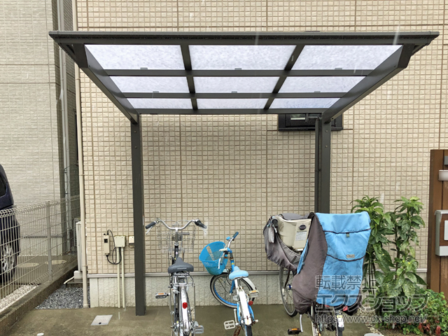 ののサイクルポート・駐輪場 ネスカFミニ (フラットスタイル) 積雪〜20cm対応 施工例