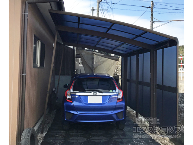 山口県周南市ののカーポート プレシオスポート 積雪〜20cm対応 施工例