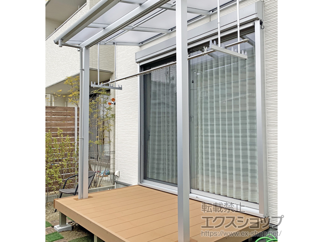 愛知県春日井市ののテラス屋根 ソラリア F型 テラスタイプ 単体 積雪〜20cm対応 施工例