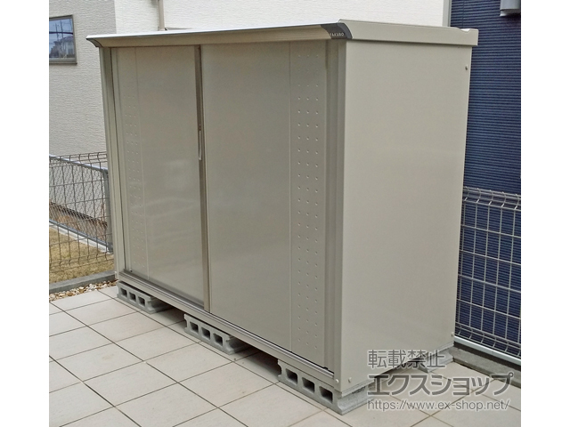 大阪府泉南郡熊取町のの物置・屋外倉庫 グランプレステージジャンプ 1879×750×1400 GP-197C-F-MW 施工例