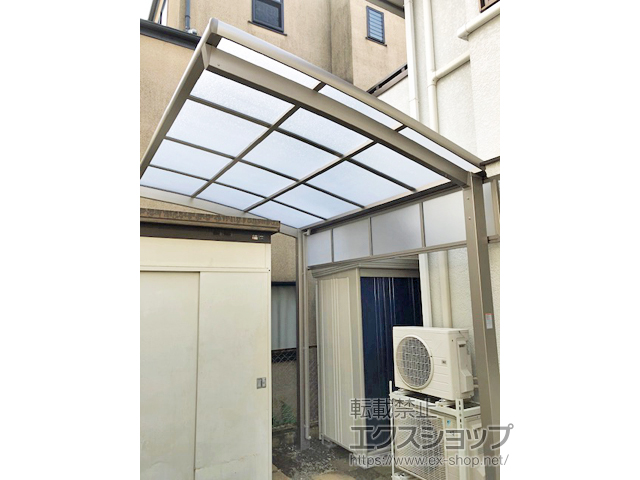 神奈川県川崎市ののサイクルポート・駐輪場 ネスカRミニ (ラウンドスタイル) 積雪〜20cm対応 施工例