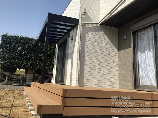千葉県野田市ののウッドデッキ リウッドデッキ 200 施工例