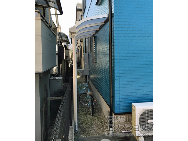 大阪府南河内郡千早赤阪村ののテラス屋根 プレシオステラスII R型 テラスタイプ 単体 積雪〜20cm対応 施工例