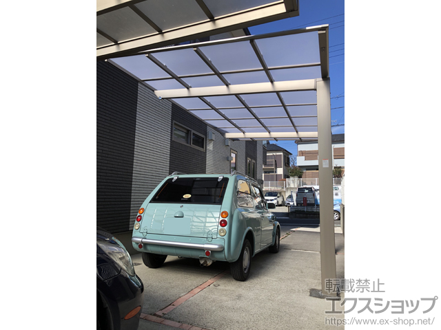 神奈川県海老名市ののカーポート ネスカF (フラットスタイル) 積雪〜20cm対応 施工例