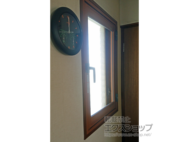 茨城県牛久市のの二重窓（内窓） インプラス ダストバリア仕様 開き窓 外観左吊元 施工例