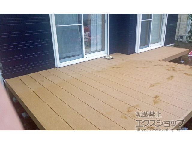 東京都多摩市ののウッドデッキ リウッドデッキ 200 施工例