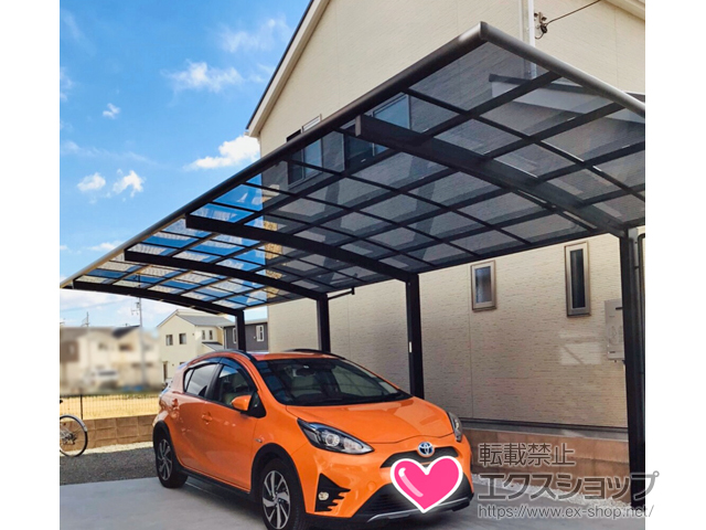 兵庫県明石市ののカーポート レイナポートグラン 縦連棟　積雪〜20cm対応 施工例