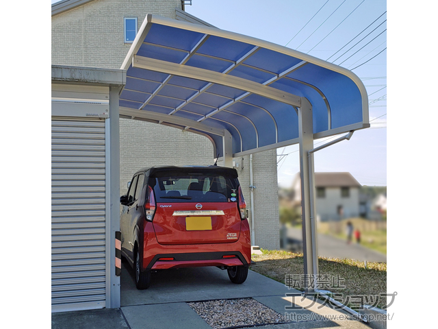 千葉県香取郡神崎町ののカーポート プレシオスポート アルファ 積雪〜20cm対応 施工例