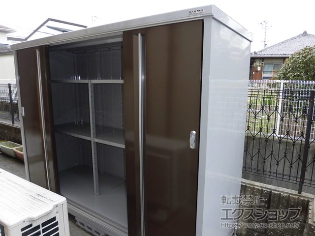 大阪府枚方市のの物置・屋外倉庫 シンプリー 一般型 2160×755×1603 MJX-217D-P-TB 施工例