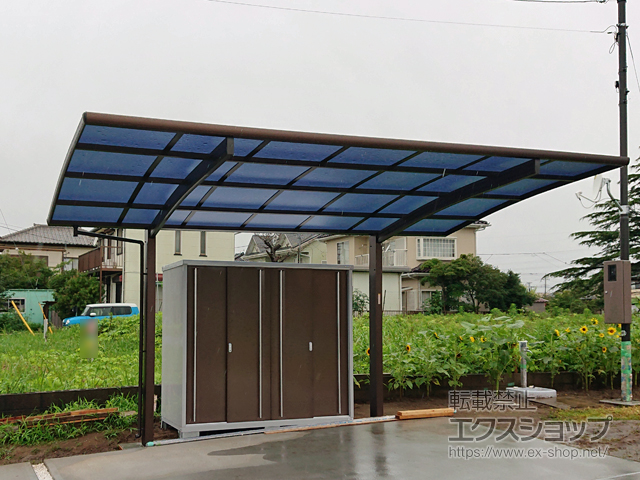 茨城県潮来市ののカーポート プレシオスポート 積雪〜20cm対応 施工例