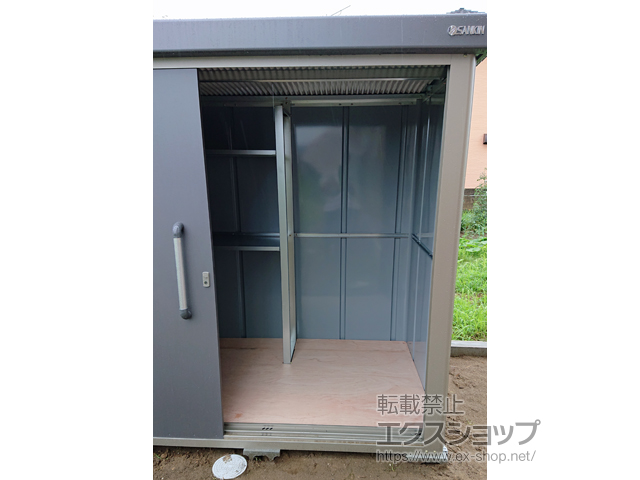 茨城県潮来市のの物置・屋外倉庫、カーポート エスケーエイト SK8-70 一般型 1800×1200×1940 SK8-70-GK 施工例