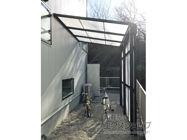 福岡県久留米市ののストックヤード スピーネストックヤードF型 パネルタイプ スクリーン仕様 積雪〜20cm対応 施工例