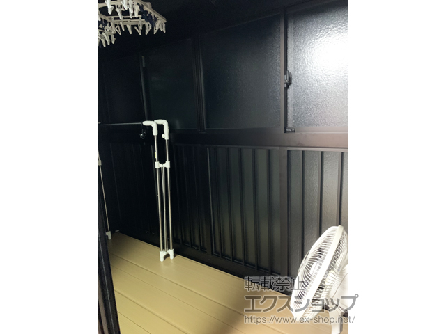 愛媛県伊予郡砥部町ののテラス囲い・サンルーム ソラリアテラス囲い F型 バルコニー囲い納まり（屋根置き式） 施工例