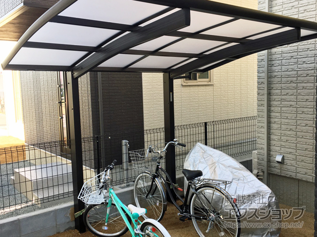 兵庫県姫路市ののサイクルポート・駐輪場 プレシオスポート ミニ 積雪〜20cm対応 施工例