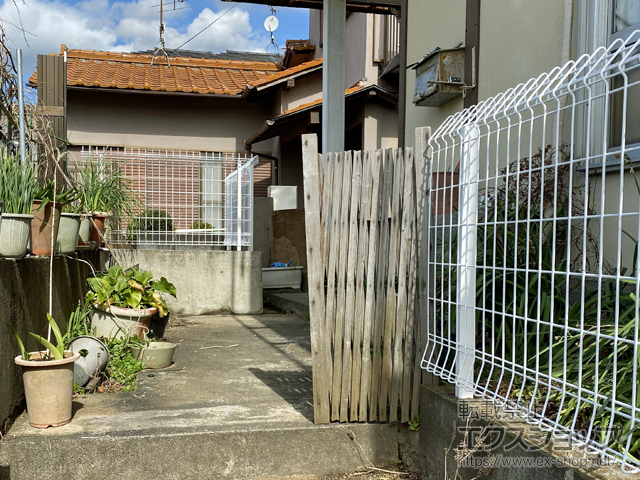 静岡県三島市ののフェンス・柵 メッシュフェンス G10-R 自由柱 施工例