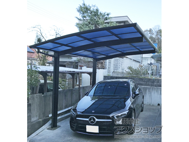 大阪府東大阪市ののカーポート プレシオスポート 積雪〜20cm対応 施工例