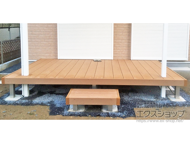 千葉県佐倉市ののウッドデッキ マージウッドデッキ 施工例