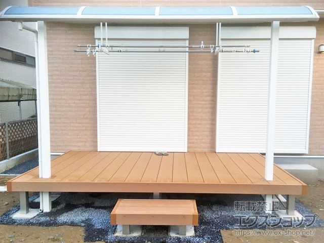 千葉県佐倉市ののテラス屋根 ソラリア R型 テラスタイプ 単体 積雪〜20cm対応 施工例