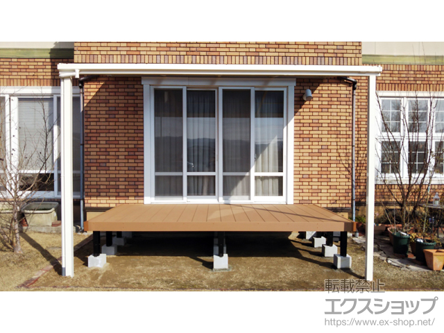 岡山県勝田郡勝央町ののウッドデッキ マージウッドデッキ 施工例