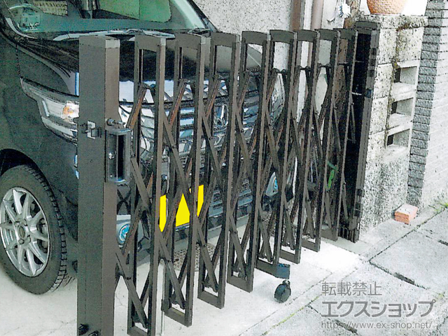 京都府京都市ののカーゲート トリップゲートII 2型 スタンダード ノンレール 片開き 25S 施工例