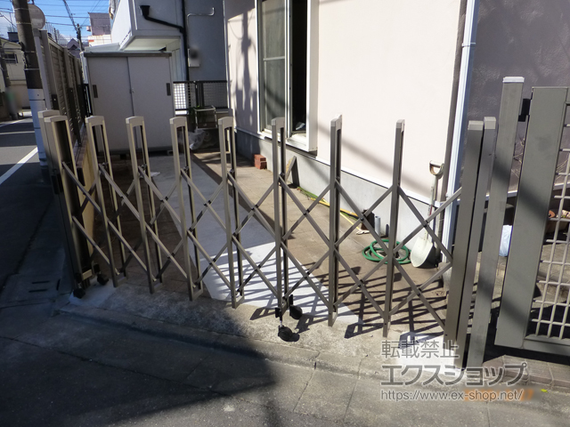 東京都北区ののカーゲート トリップゲートII 1型 シンプル ノンレール 片開き 26S 施工例