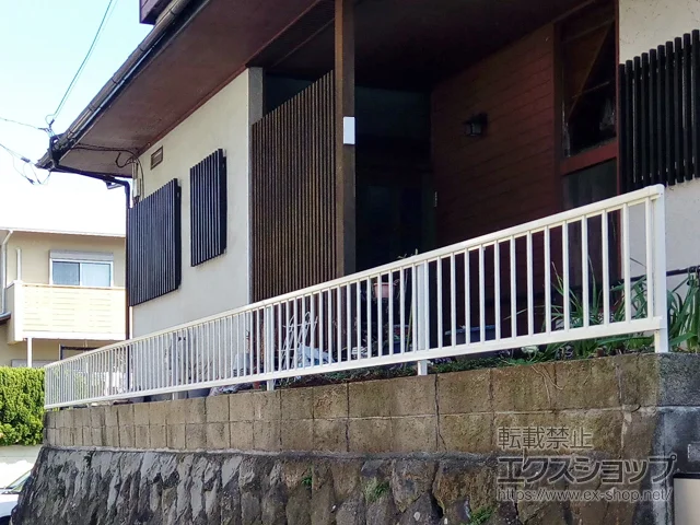 静岡県田方郡函南町のValue Selectのフェンス・柵・塀 ミエッタフェンス 防犯たて格子タイプ 自由柱施工 施工例