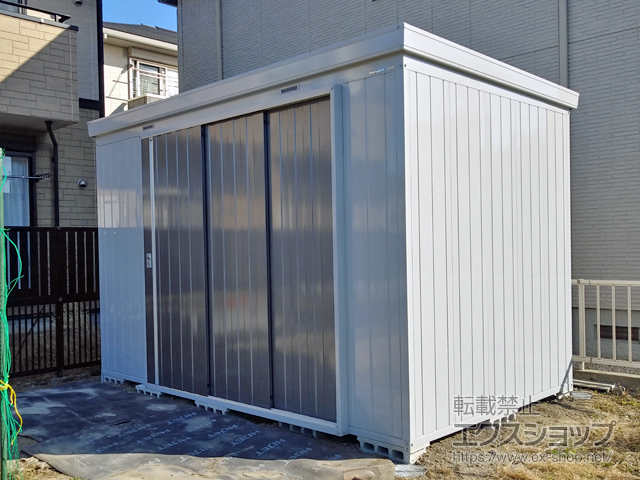 愛知県あま市のの物置・屋外倉庫 ネクスタ 一般型  3470×2210×2375（NXN-77H） NXN-77H-PG 施工例