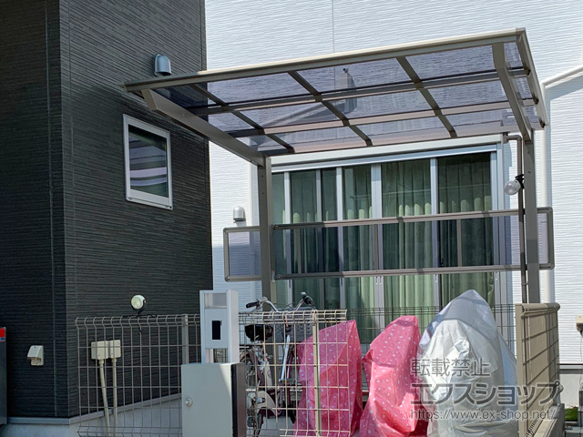 神奈川県横浜市ののサイクルポート・駐輪場 ネスカFミニ (フラットスタイル) 積雪〜20cm対応 施工例