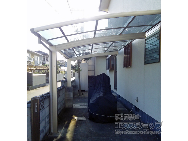 岡山県倉敷市ののカーポート プレシオスポート 積雪〜20cm対応 施工例