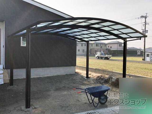 鹿児島県薩摩川内市ののカーポート レイナツインポートグラン　積雪〜20cm対応 施工例