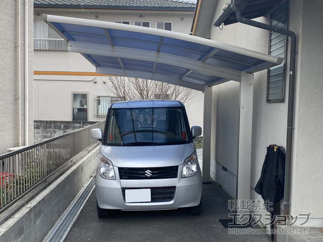 岡山県岡山市ののカーポート プレシオスポート 積雪〜20cm対応 施工例