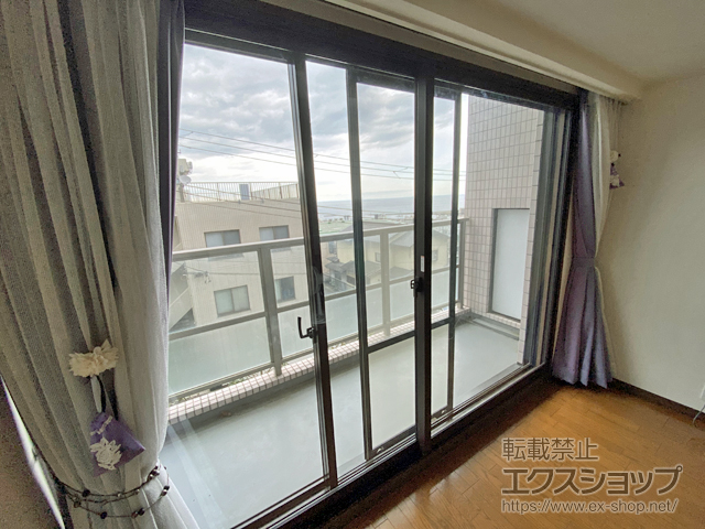 静岡県熱海市のの二重窓（内窓） インプラス ダストバリア仕様 引違い窓 2枚建 施工例