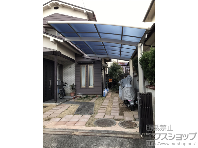 愛媛県松山市ののカーポート プレシオスポート 積雪〜20cm対応 施工例