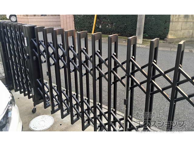 千葉県我孫子市ののカーゲート アルシャインII MW型 Aタイプ ノンレール 片開き親子 (140+250)SP 施工例