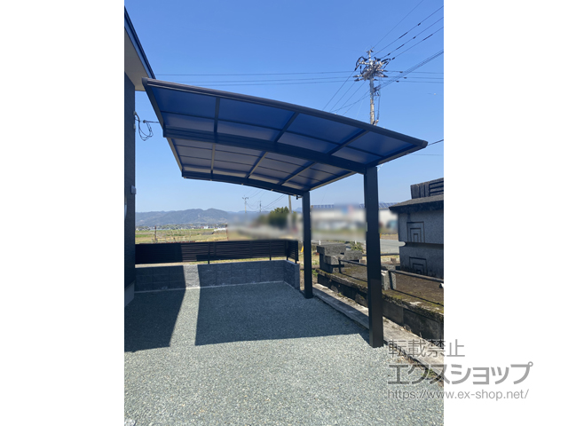 熊本県山鹿市ののカーポート プレシオスポート 積雪〜20cm対応 施工例