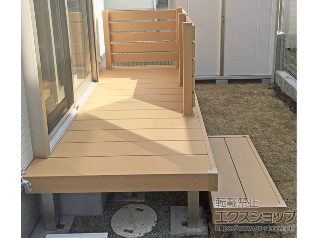 神奈川県茅ヶ崎市ののウッドデッキ リウッドデッキ 200 施工例