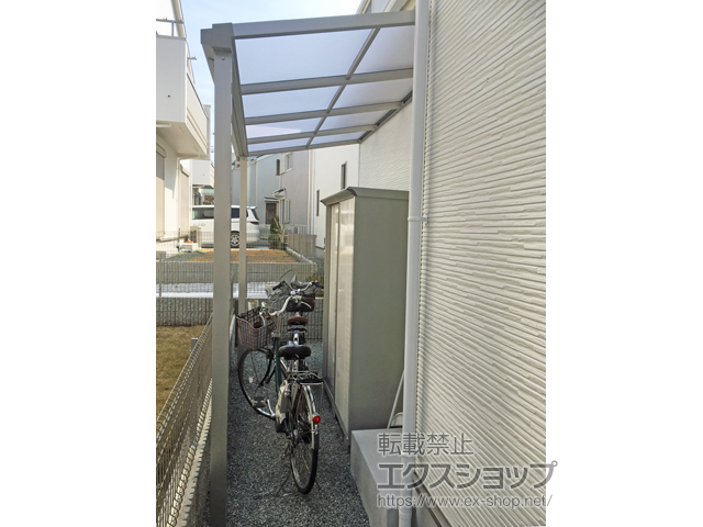 神奈川県茅ヶ崎市ののテラス屋根 プレシオステラスII F型 テラスタイプ 単体 積雪〜20cm対応 施工例