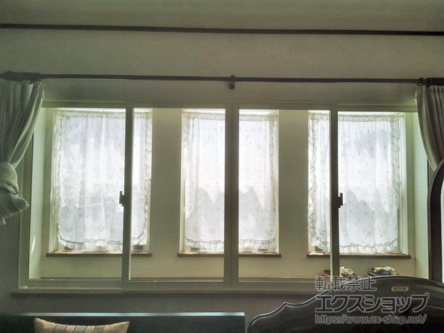 神奈川県横浜市のの二重窓（内窓） インプラス ダストバリア仕様 引違い窓 4枚建 施工例