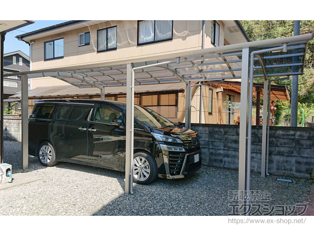 徳島県三好郡東みよし町ののカーポート レイナワンポートグラン 延長　積雪〜20cm対応 施工例