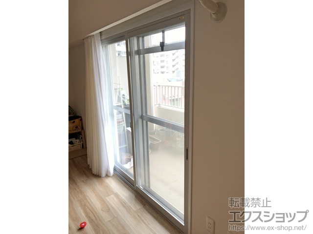 東京都荒川区のの二重窓（内窓） インプラス ダストバリア仕様 引違い窓 2枚建 施工例