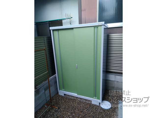 京都府京都市のの物置・屋外倉庫 シンプリー 一般型 ( MJX-137E-P-LG) 施工例