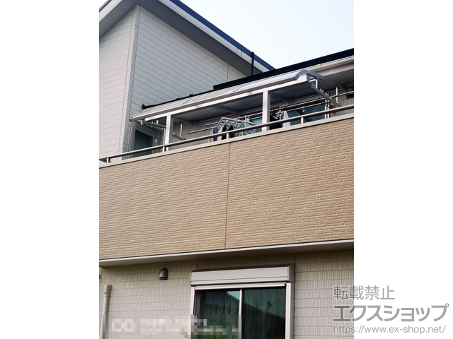 群馬県前橋市ののバルコニー・ベランダ屋根 ソラリア R型 屋根タイプ 単体 積雪〜20cm対応 施工例