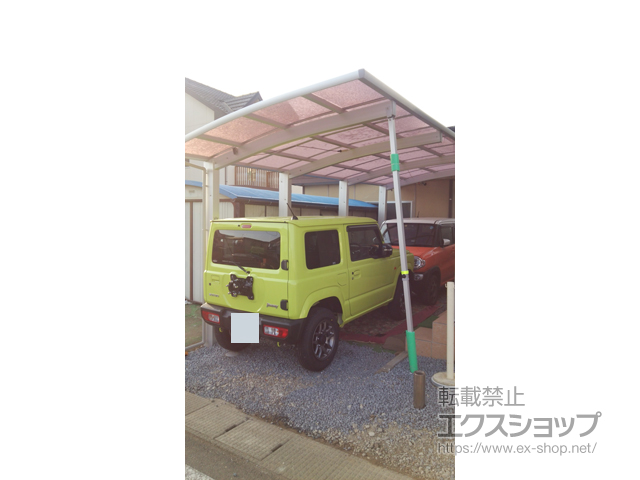 長野県塩尻市ののカーポート レイナポートグラン50 延長 積雪50cm対応 施工例